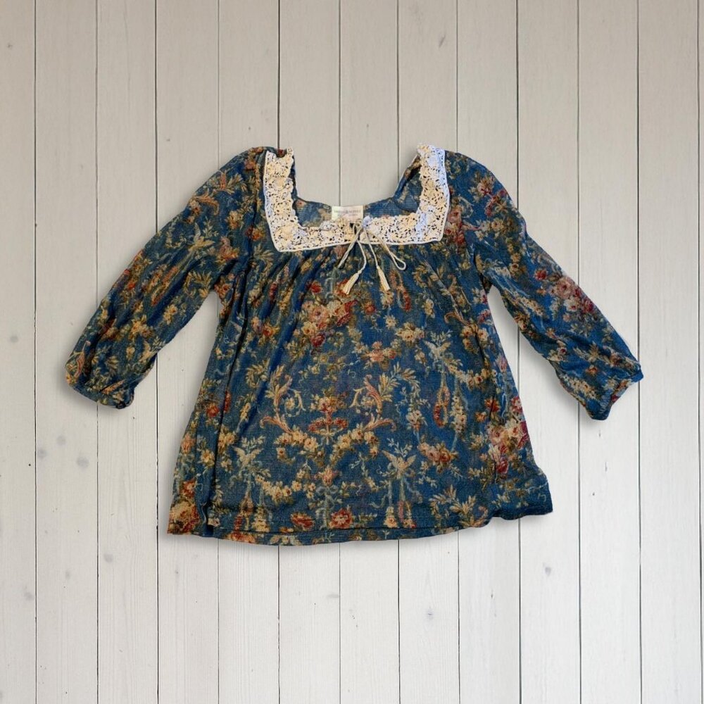 Vintage-style floral blouse - Ralph Lauren Denim & Supply (size M)